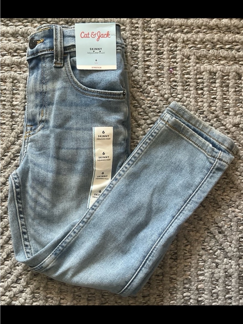 Cat & Jack Skinny Jeans in Light Blue Wash